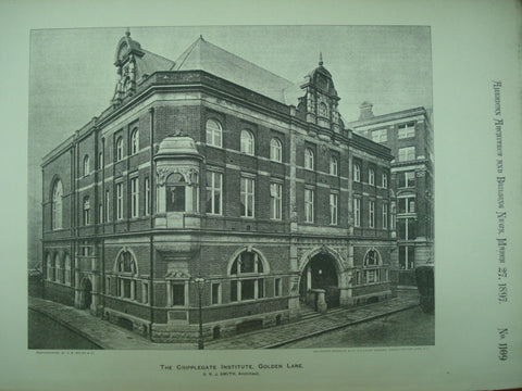 Cripplegate Institute , Golden Lane, Prague, EUR, 1897, S. R. J. Smith