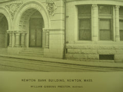 Newton Bank Building , Newton, MA, 1898, William Gibbons Preston