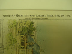 Sketch of the House for Mr. Chas. E. Hires , Devon, PA, 1894, W. L. Price