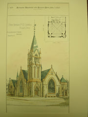 Park Avenue Methodist Episcopal Church, Philadelphia, PA, 1887, Hazlehurst and Huckle