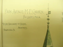 Park Avenue Methodist Episcopal Church, Philadelphia, PA, 1887, Hazlehurst and Huckle