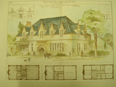 Building for the Horticultural Society and Park Commissioners, Boston, MA, 1887, Shepley, Rutan, and Coolidge
