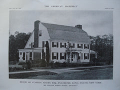 House of Cushing Adams, Esq., Plandome, Long Island, NY, 1913, William Albert Swasey