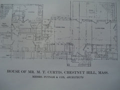 House of Mr. M.T. Curtis, Chestnut Hills, MA, 1913, Putnam & Cox