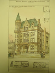 Young Mens Christian Association Building, Worcester, MA, 1887, Fuller & Delano
