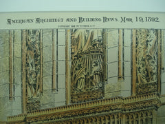 Reredos for St. John's Church , Stamford, CT, 1892, Wm. A. Potter