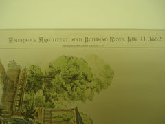 House for Mr. Charles R. Dallas , Pittsburgh, PA, 1882, Jas. T. Steen
