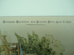 Residence for H. Burnett , St. Louis, MO, 1882, Burnham & Root
