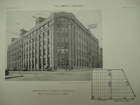 Building for W. M. Hoyt Co., Chicago, IL, 1911, Messrs. Nimmons & Fellows