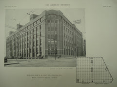 Building for W. M. Hoyt Co., Chicago, IL, 1911, Messrs. Nimmons & Fellows