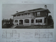 Cottage for Mr. Charles E. Johnson , Summerville, GA, 1909, Kemp & Wendell