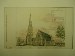 Harvard Church, Brookline, MA, 1879, E. T. Potter