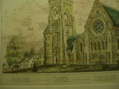 Harvard Church, Brookline, MA, 1879, E. T. Potter