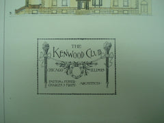 Kenwood Club , Chicago, IL, 1896, Patton & Fisher, Charles S. Frost