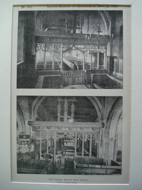 Rood Screen in Owston Ferry Church, North Lincolnshire, England, UK, 1898, Henry G. Gamble