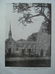 Courtyard of Kindergarten, Perkins' Institute, Boston, MA, 1914, R. Clipston Sturgis