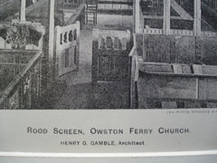 Rood Screen in Owston Ferry Church, North Lincolnshire, England, UK, 1898, Henry G. Gamble