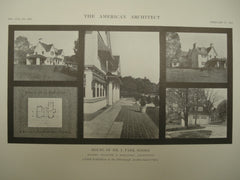 House of Mr. I. Park Moore , Pittsburgh, PA, 1915, Heacock & Hokanson