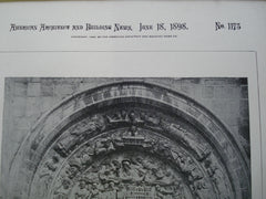 North Aisle Doorway of Abbaye, St. Denis, France, EUR, 1898, Unknown