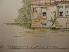 Residence of H. C. Brewster, Rochester, NY, 1891, James G. Cutler