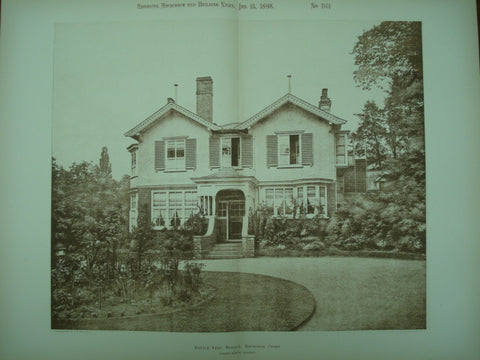 Front Entrance of Castle Keep , Reigate, Surrey, England, UK, 1898, Ernest Runtz