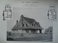 A House, Cynwyd, PA, 1912, Messrs. Mellor & Meigs