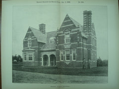 Residence of the Leicester Water-Works , Leicester, England, UK, 1898, J. B. Everard