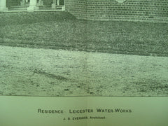 Residence of the Leicester Water-Works , Leicester, England, UK, 1898, J. B. Everard