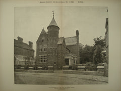 Residence of the late W. Burges on Melbury Road , Kensington, England, UK, 1895, W. Burges