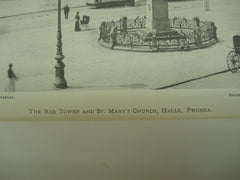 Red Tower and St. Mary's Church , Halle, Prussia, EUR, 1899, Unknown