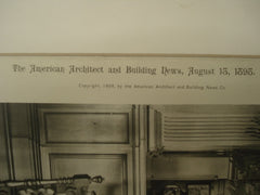Vestibule in the House of Frederic B. Pratt, Esq., Brooklyn, NY, 1898, Babb, Cook & Willard
