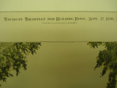 Residence for W. M. Warnock, Esq. , Edwardsville, IL, 1896, F. C. Bonsack