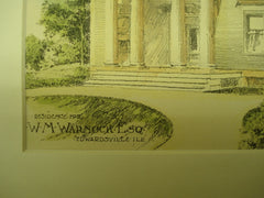 Residence for W. M. Warnock, Esq. , Edwardsville, IL, 1896, F. C. Bonsack