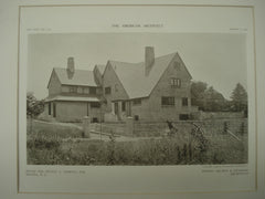House of Ernest A. Gibbons, Esq., Bogota, NJ, 1909, Messrs. Squires & Wynkoop