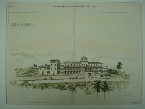 Hotel Caribbee , Monteco Bay, Jamaica, 1896, Percy Griffin