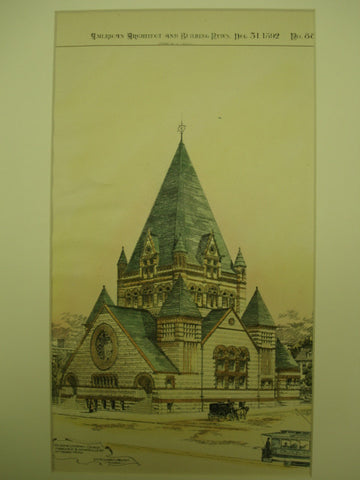 St. John's Lutheran Church , Pittsburgh, PA, 1892, S. T. McClarren