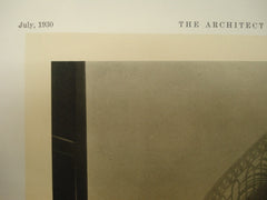 Stairway in the Residence of Mr. and Mrs. James Ward Throne , Santa Barbara, CA, 1930, Elmer Clark
