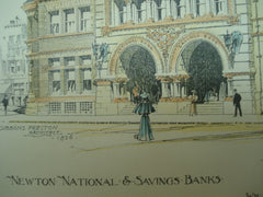 Newton National & Savings Banks, Newton, MA, 1896, Wm. Gibbons Preston