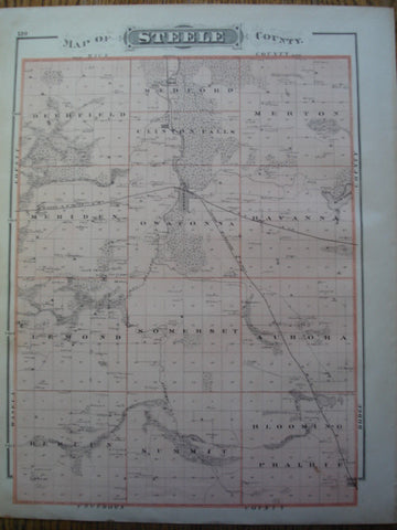 Steele County & Dodge County, Minnesota , MN, 1874, NA