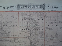 Steele County & Dodge County, Minnesota , MN, 1874, NA