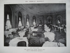 Main Dining Room in the Copley-Plaza Hotel , Boston, MA, 1912, Mr. H.J. Hardenbergh