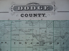 Steele County & Dodge County, Minnesota , MN, 1874, NA