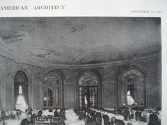 Main Dining Room in the Copley-Plaza Hotel , Boston, MA, 1912, Mr. H.J. Hardenbergh
