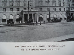 Copley-Plaza Hotel , Boston, MA, 1912, Mr. H.J. Hardenbergh