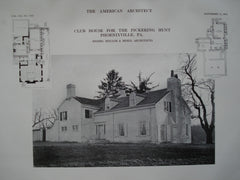 Club House for the Pickering Hunt , Phoenixville, PA, 1912, Messrs. Mellor & Meigs