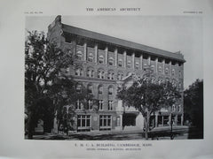Y.M.C.A. Building , Cambridge, MA, 1912, Messrs. Newhall & Blevins