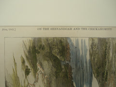 Scene of the Bird's-Eye View of Richmond, Virginia and Vicinity , Richmond, VA, 1862, n/a