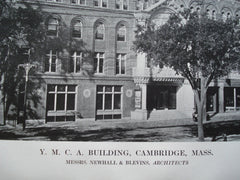 Y.M.C.A. Building , Cambridge, MA, 1912, Messrs. Newhall & Blevins