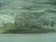 Scene of the Bird's-Eye View of Richmond, Virginia and Vicinity , Richmond, VA, 1862, n/a