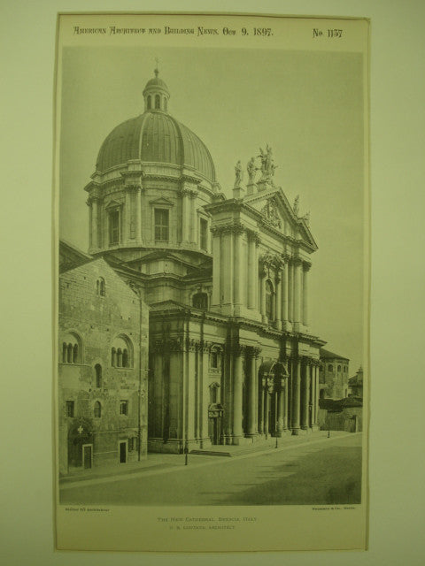 New Cathedral , Brescia, Italy, EUR, 1897, G. B. Lontana